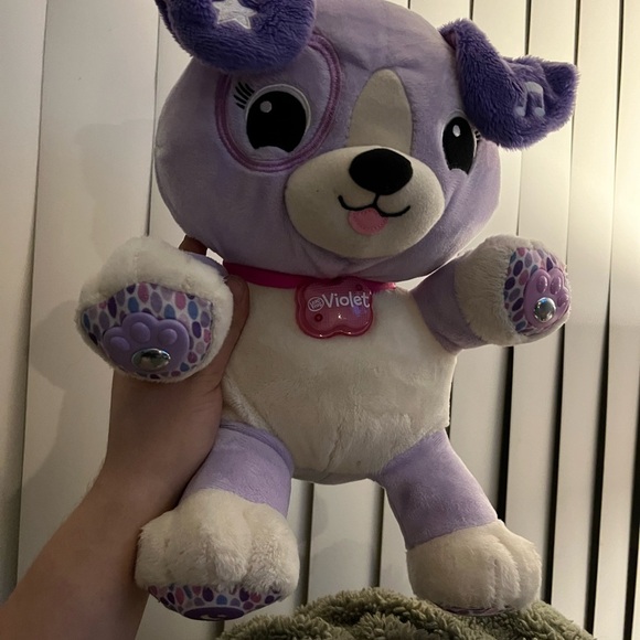 Leapfrog Other - Interactive Purple and Cream Plush Puppy